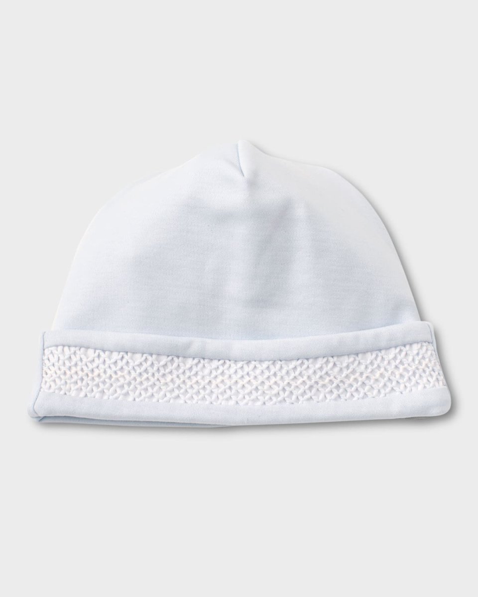Boy's Hand-Smocked Pima Cotton Baby Hat